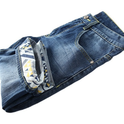 Importé - Short Culotte Slim Jean Hommes Décontracté