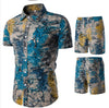 Importé - Chemise + Short Homme Décontracté Manche Court Manches Courtes