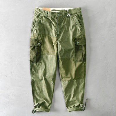 Importé - Pantalon Cargo Pur Coton Lourd Homme Décontracté