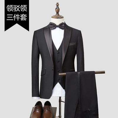 Importé - Ensemble Smoking Costume Homme 2 Et 3 Pièces Noir
