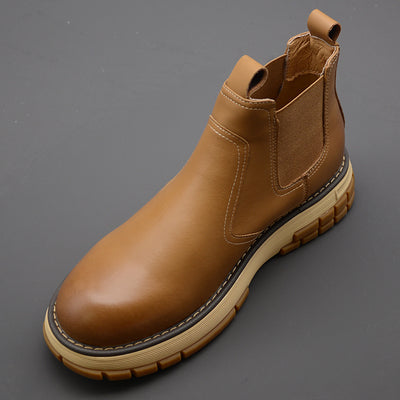 Importé - Chaussure Homme Britannique Montantes Style Bottines A Gaine  Antidérapant En Cuir