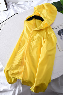 Importé - Pull Homme À Capuche - Jaune Vif