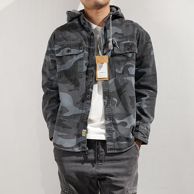 Importé - Pull-over A Capuche Homme  Décontracté Camouflage A Capuche En Coton