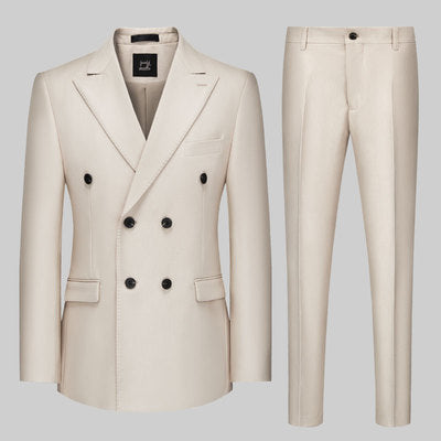 Importé - Ensemble Costume Croisé Homme Britannique 2 Pièces