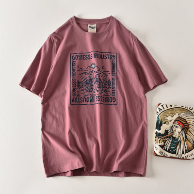 Importé - T-Shirt Pur Coton Homme Décontracté Manche Courte