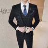Importé - Ensemble Veste Costume Homme 3 Pièces Slim Fit