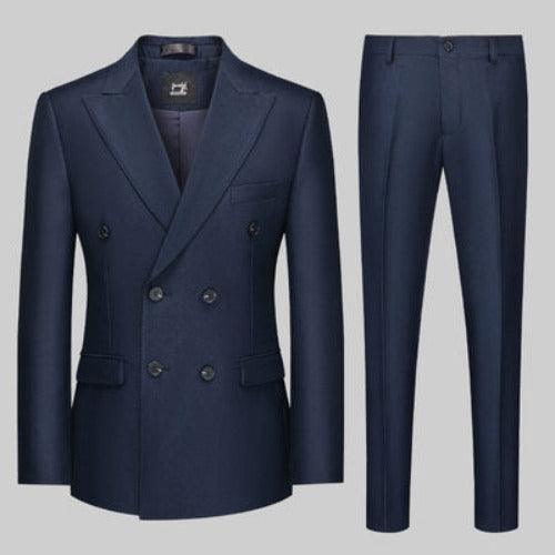 Importé - Ensemble Costume Croisé Homme Britannique 2 Pièces