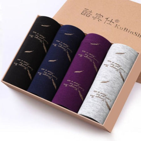 Importé - Lot 4 Boxers Coton Sport Homme Grande Taille