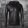 Importé - Pull Homme  Manche Décontractée Longues Avec Capuche En Cuir Stretch