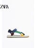 Importé - ZARA NEW - Sandales Homme à Lanières Décontractées et Légères