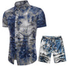 Importé - Chemise + Short Homme Décontracté Manche Court Manches Courtes