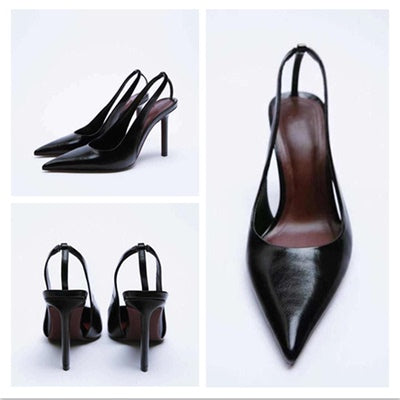 Importé - ZARA NEW - Chaussure Sandales Femme À Haut Talons - Noir