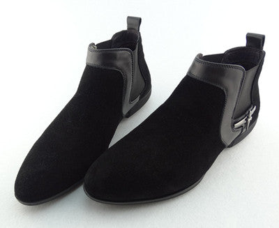 Importé - Chaussure Homme Britannique Style Bottines A Gaine  En Cuir