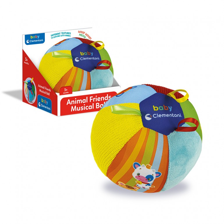 Jeu de Bebe Ballon Musical En Mousse Motif Animaux