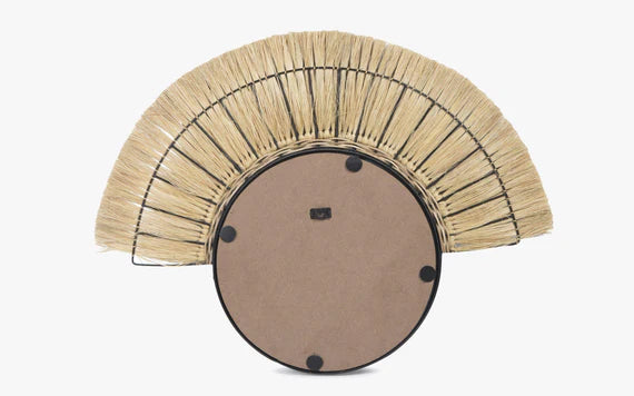 Miroir Mural Rond-75x2x55cm-Cadre en Fibre Semi-Rond