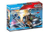 PLAYMOBIL CITY ACTION CAMION DE BANDITS ET POLICER-124PCS-4-10ANS