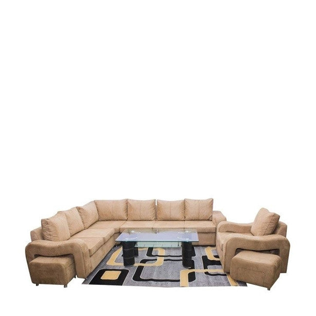 Salon Angle Picage 7 Places - Beige