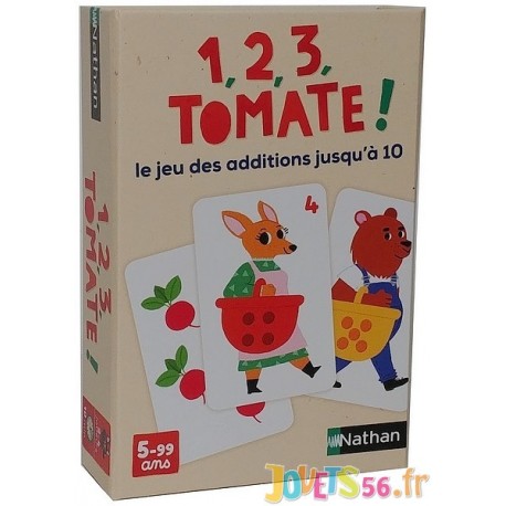 Jeu 1,2,3 Tomate ! Jeu D’Addition Jusqu’a-10-5-99 ans
