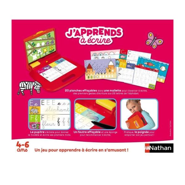 Jeu Educatif J’Apprends à Ecrire 4-6ans
