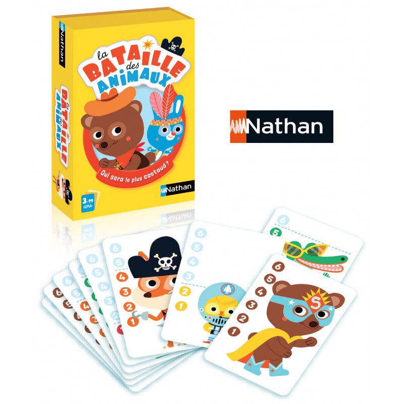 Jeu De Chiffres et D’Observation La Bataille Des Animaux 3-99ans