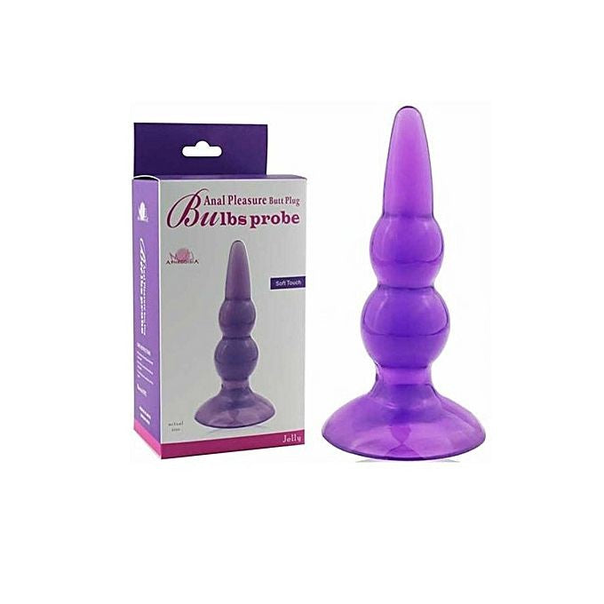 SEXTOYS Gode Anal à Ventouse Pourpre Bulbs Probe - 12,5 Cm