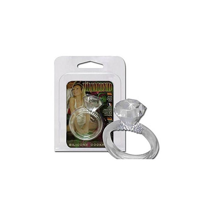 SEXTOYS Anneau de pénis - Cockring en Silicone Faux Diamant - Transparent