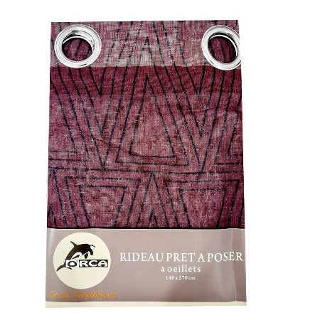 RIDEAU PRET A POSER -140X270CM – BURGUNDY – CS9424