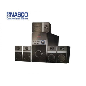 NASCO HOME CINÉMA DVD 5.1 - USB/AUX - FM RADIO - 5BAFFES - TELECOMANDE - NAS-MM605-BT