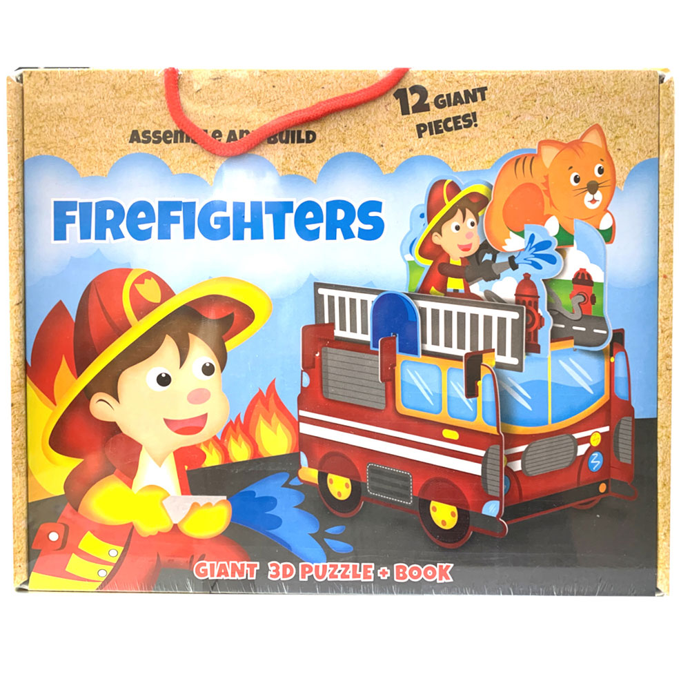 PUZZLE-12PCS-GEANT-3D-FIRE FIGHTERS