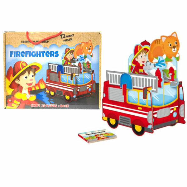 PUZZLE-12PCS-GEANT-3D-FIRE FIGHTERS