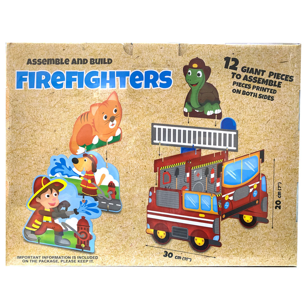 PUZZLE-12PCS-GEANT-3D-FIRE FIGHTERS