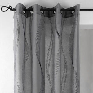 RIDEAU PRET A POSER -135X240CM- VOILAGE ESSAOUIRA LIN