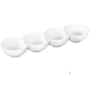 PLAT DIVISE EN PORCELAINE – 30 X 8 X 4CM – WL 992602 / A