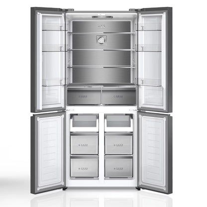 NASCO REFRIGERATEUR AMERICAIN QUATRE PORTES NOIR FAST COOLING - 500LT - SNASF2-64,4V1B
