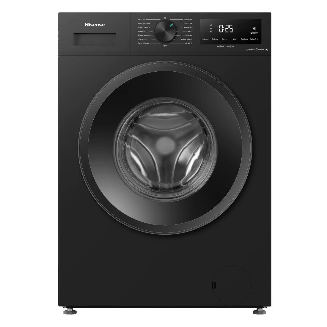 HISENSE MACHINE A LAVER 6KG FRONT LOAD IBUBBLE 1600W INVERTER- WF1I6022BK