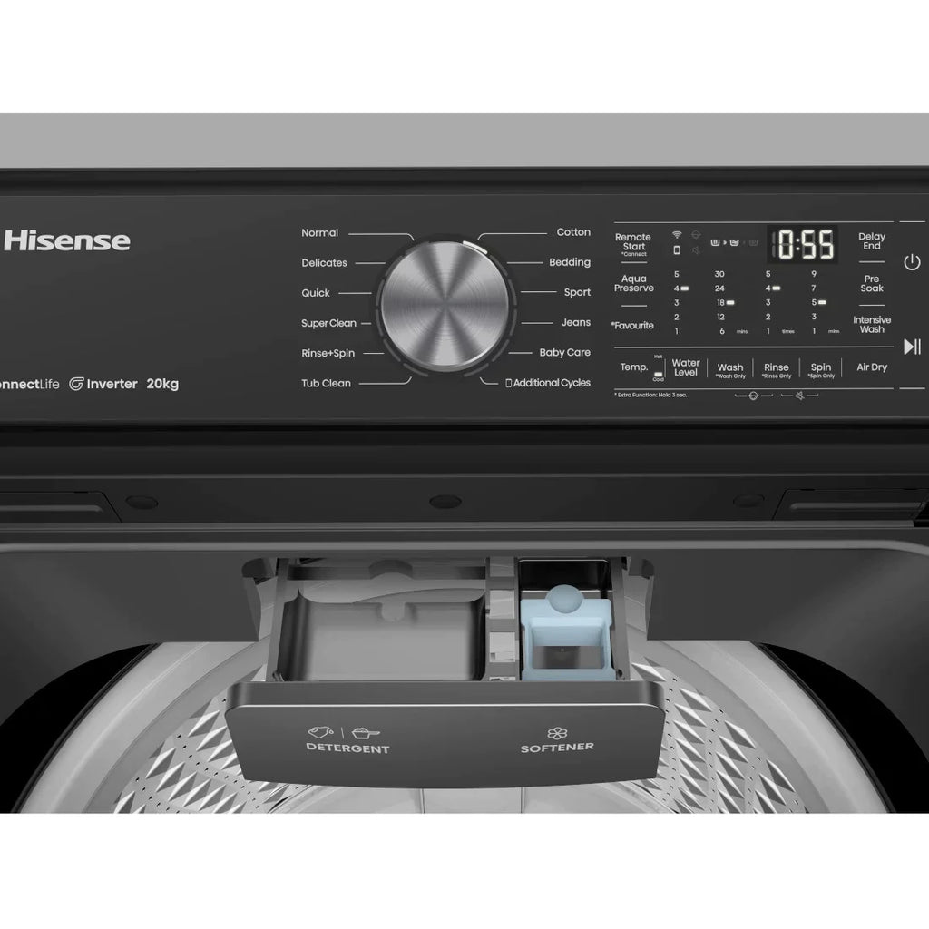 HISENSE MACHINE A LAVER TOP LOAD 17KG AUTOMATIQUE - INVERTER - WT3T172 ...