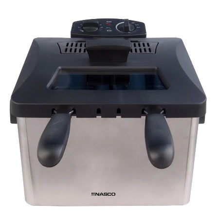NASCO FRITEUSE NOIR-BOITIER EN ACIER INOXIDABLE 4.5LT - NAS-DF5416CD-CB