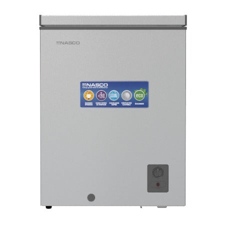 NASCO CONGELATEUR HORIZONTAL UNE PORTE ET UN PANIER INTERNE 137L -NAS-180WA