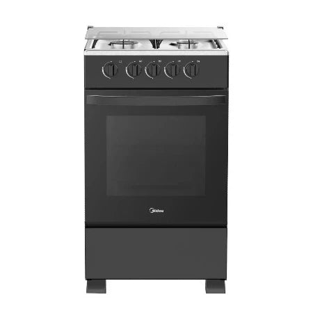 MIDEA GAZINIERE 4 FEUX COUV. VITRE - NOIRE - SP5055T082-B