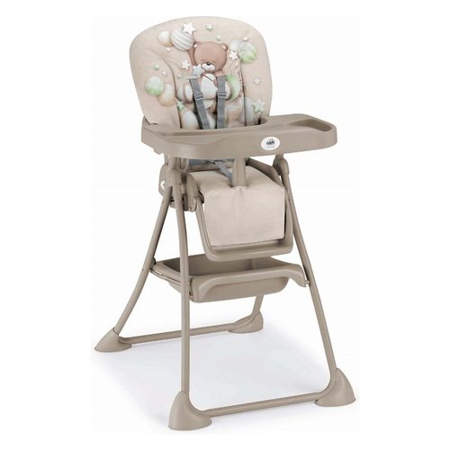Chaise Haute Pour Bebe Cam Mini 3 Positions Motif Ourson Etoile - Taupe
