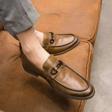 Importé - Chaussure Homme Moccasin Tendance Sans Lacets En Cuir