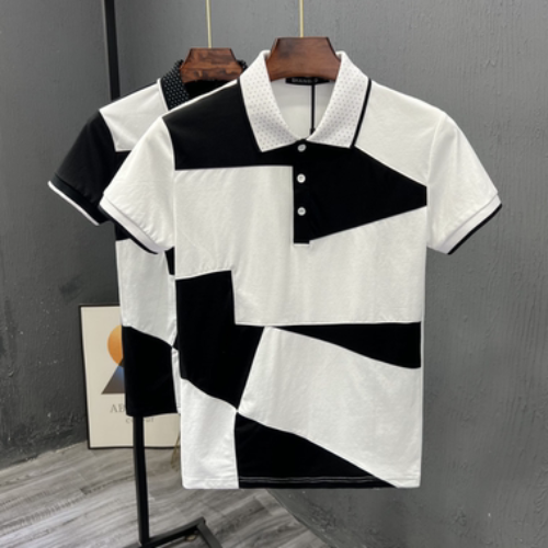 Importé - T-Shirt Polo Homme Demi-manches Décontracté