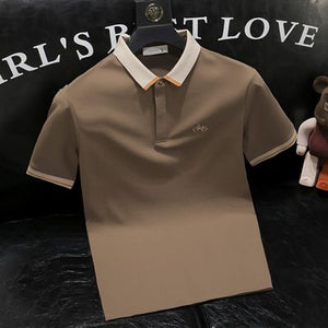 Importé - T-shirt Polo Homme Décontracté Slim Manche Courtes En Coton