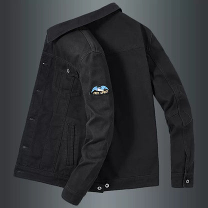 Importé - Jacket Pur Coton Jean Slim Homme Manches Longues