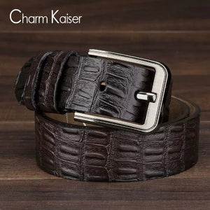 Importé - Ceinture Homme Rétro Confortable En Cuir Croco