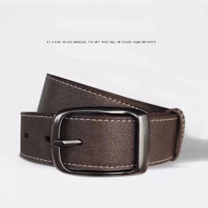 Importé - Ceinture Homme Tendance Cuir Grainé Surpiqué