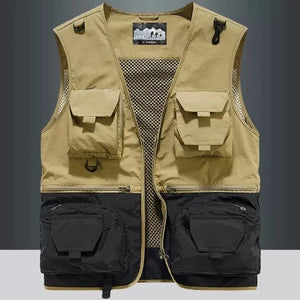 Importé - Gilet Homme Gilet Multi-Poches Sans Manches