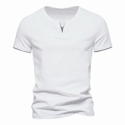 Importé - T-Shirt Hommes Décontractés Col V Manches Courtes