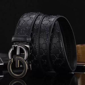 Importé - Ceinture Homme Décontractée A Boucle Automatique 100% En Cuir