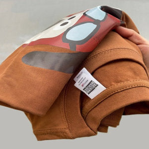 Importé - T-Shirt Hommes Décontractés Manches Courtes 100% Coton